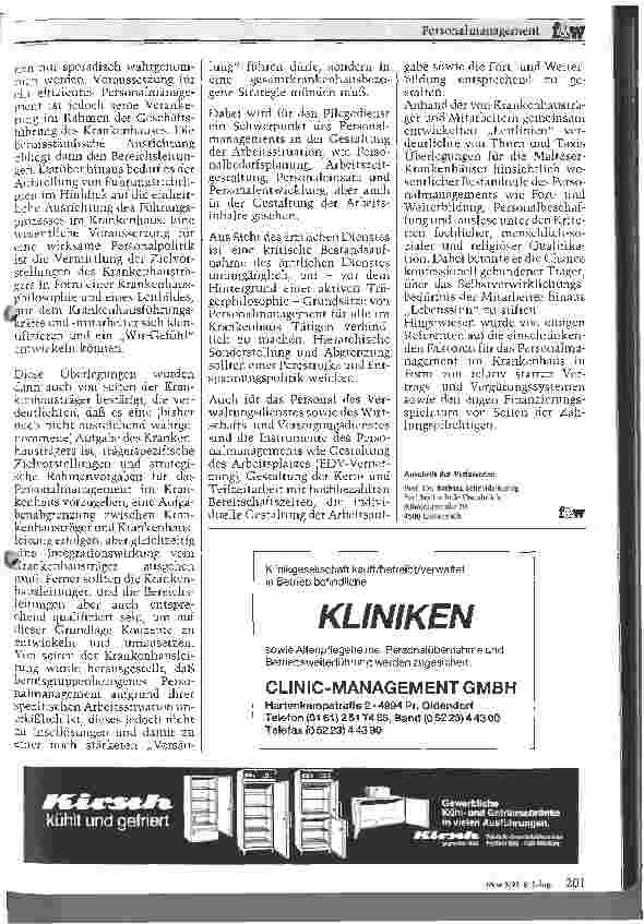 Vorschauseite 2: Personalmanagement - Fachtagung der Fachhochschule Osnabrück