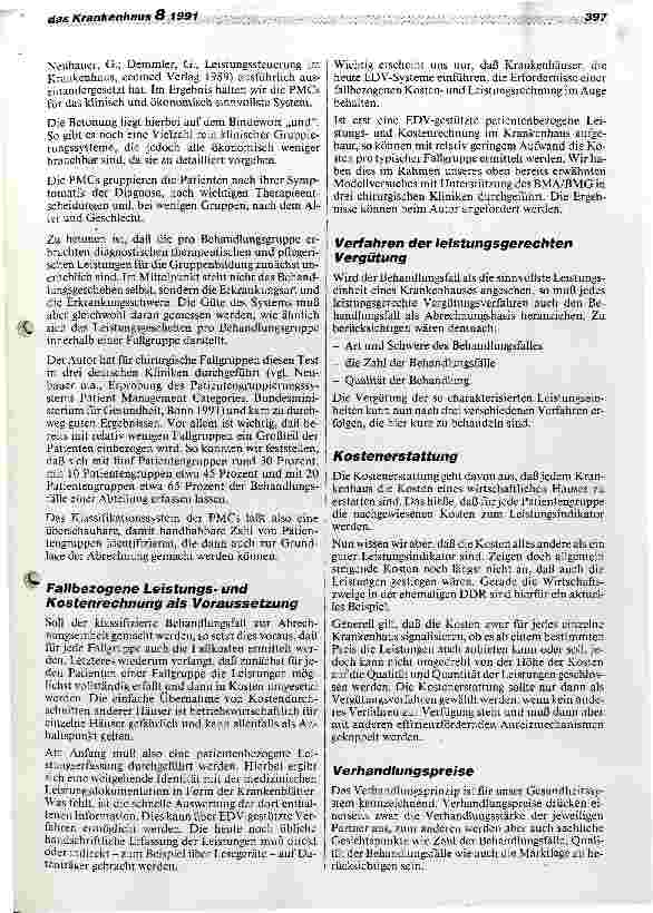 Vorschauseite 3: Pro und Contra Patient Mangagement Categories