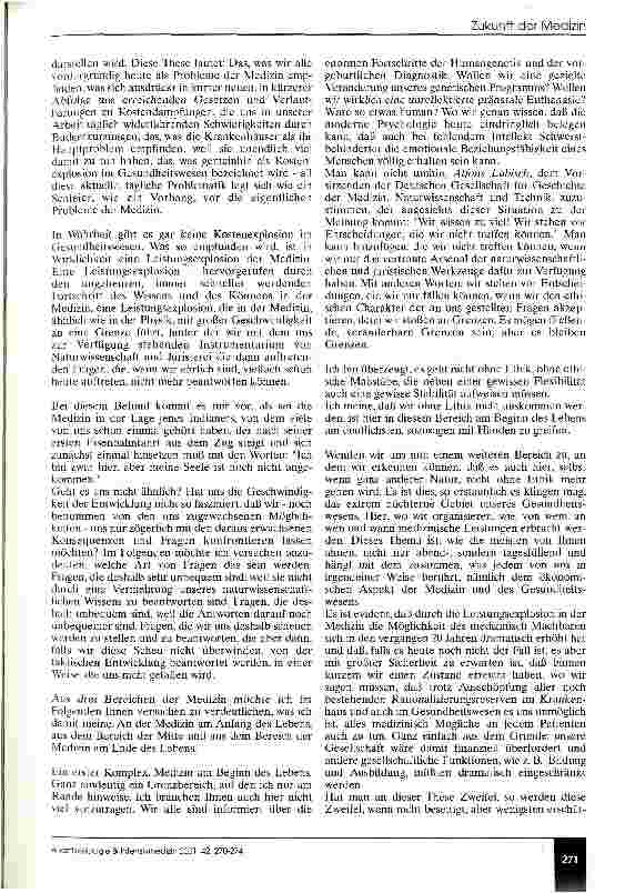 Vorschauseite 2: Gedanken eines Nichtmediziners über die Zukunft der Medizin