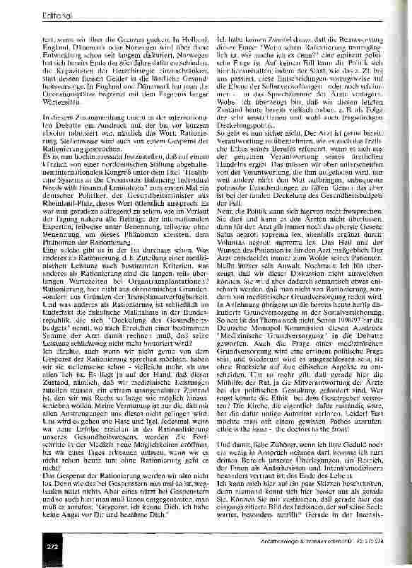 Vorschauseite 3: Gedanken eines Nichtmediziners über die Zukunft der Medizin