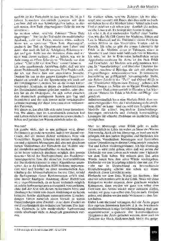 Vorschauseite 4: Gedanken eines Nichtmediziners über die Zukunft der Medizin