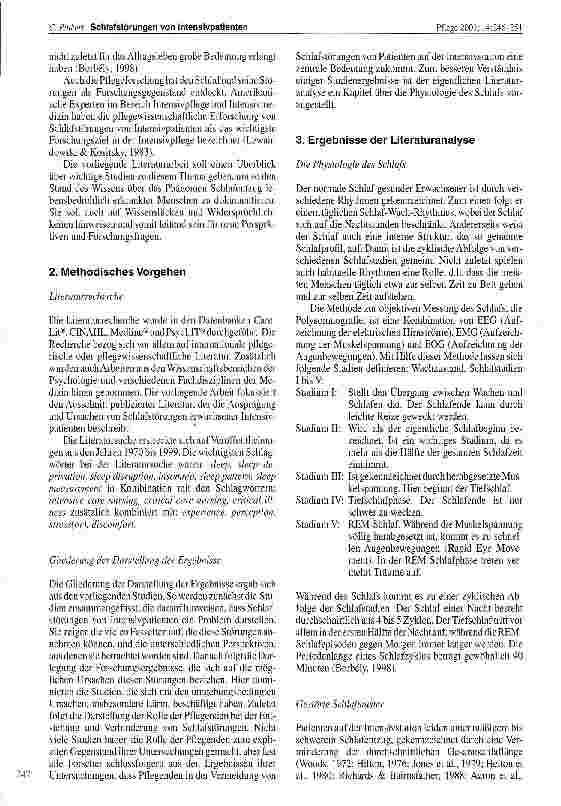 Vorschauseite 2: Schlafstörungen von Intensivpatienten