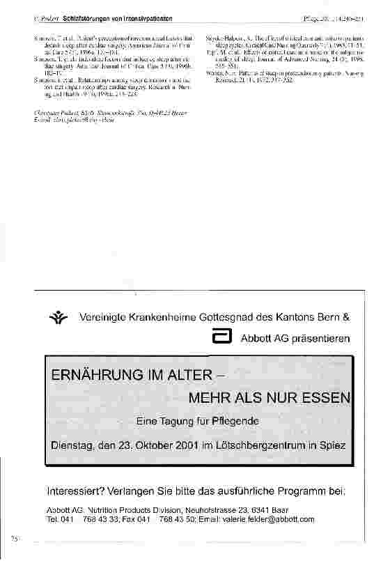 Vorschauseite 6: Schlafstörungen von Intensivpatienten