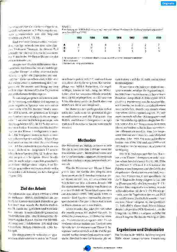 Vorschauseite 3: Einfluss von Hygiene-Maßnahmen auf die Prävalenz von MRSA sowie Klasse-1-Integrons in Enterobacteriaceae