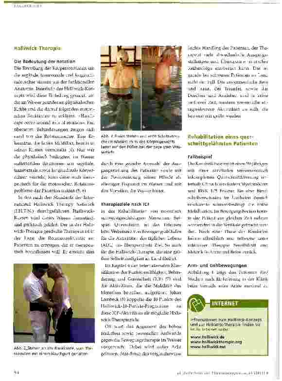 Vorschauseite 3: Halliwick-Therapie