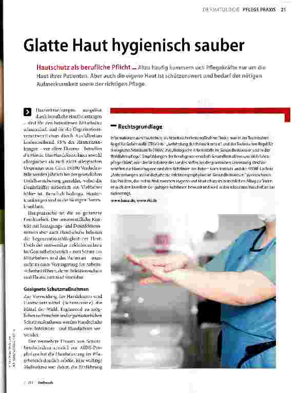 Vorschauseite 1: Glatte Haut hygienisch sauber