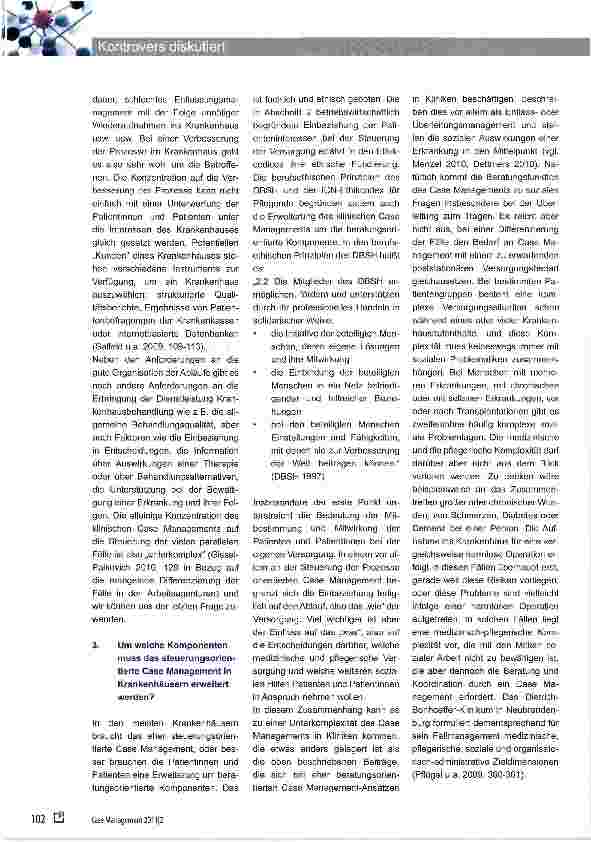 Vorschauseite 4: Case Management im Krankenhaus - zwischen Euphorie und Verdammung