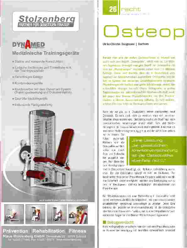 Vorschauseite 1: Osteopathie