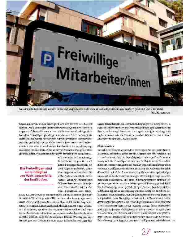 Vorschauseite 2: Manches Schöne wäre ohne Freiwillige nicht mehr möglich