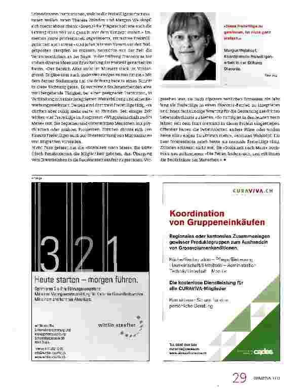 Vorschauseite 4: Manches Schöne wäre ohne Freiwillige nicht mehr möglich