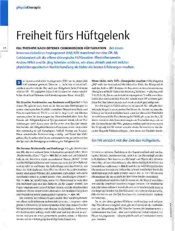 Vorschauseite 1: Freiheit fürs Hüftgelenk