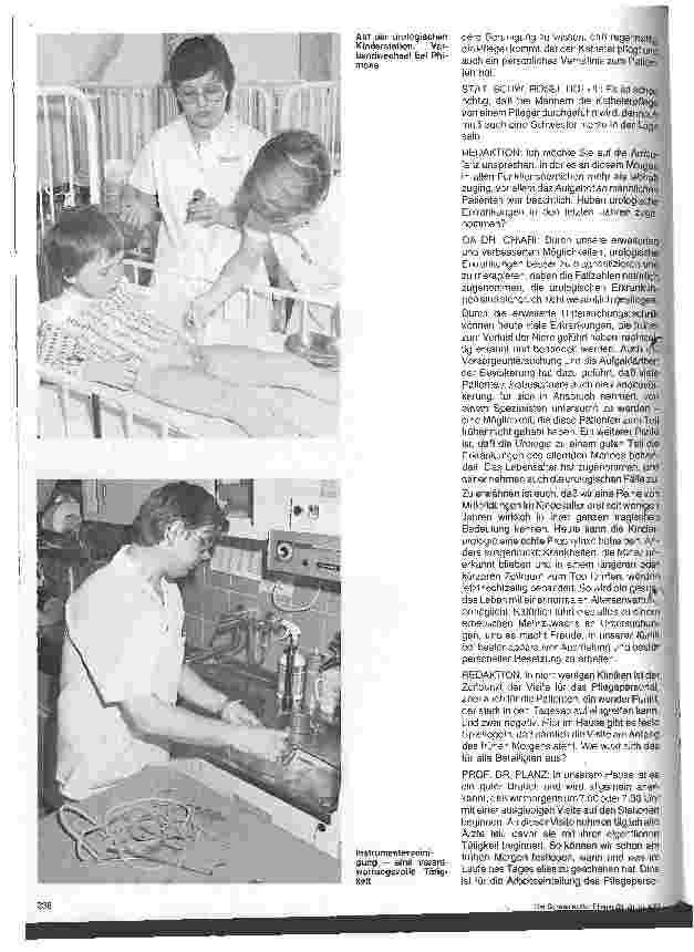 Vorschauseite 5: Mitdenken, eigenverantwortlich handeln - eine Herausforderung für Schwestern und Pfleger in der Urologie