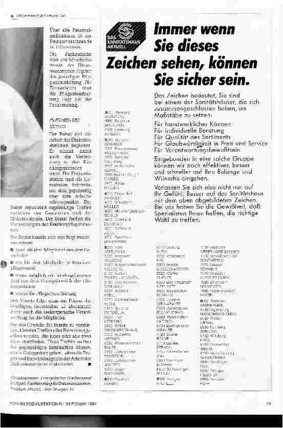 Vorschauseite 4: Stapellauf der Traumstation Ein neues Konzept für die Stuttgarter Diakoniestationen