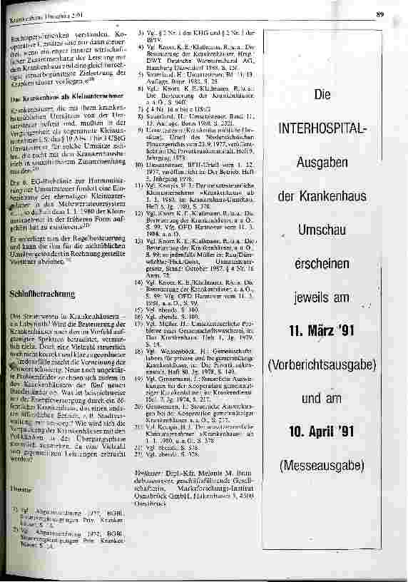 Vorschauseite 4: Das Steuerwesen in Krankenhäusern - ein Labyrinth?