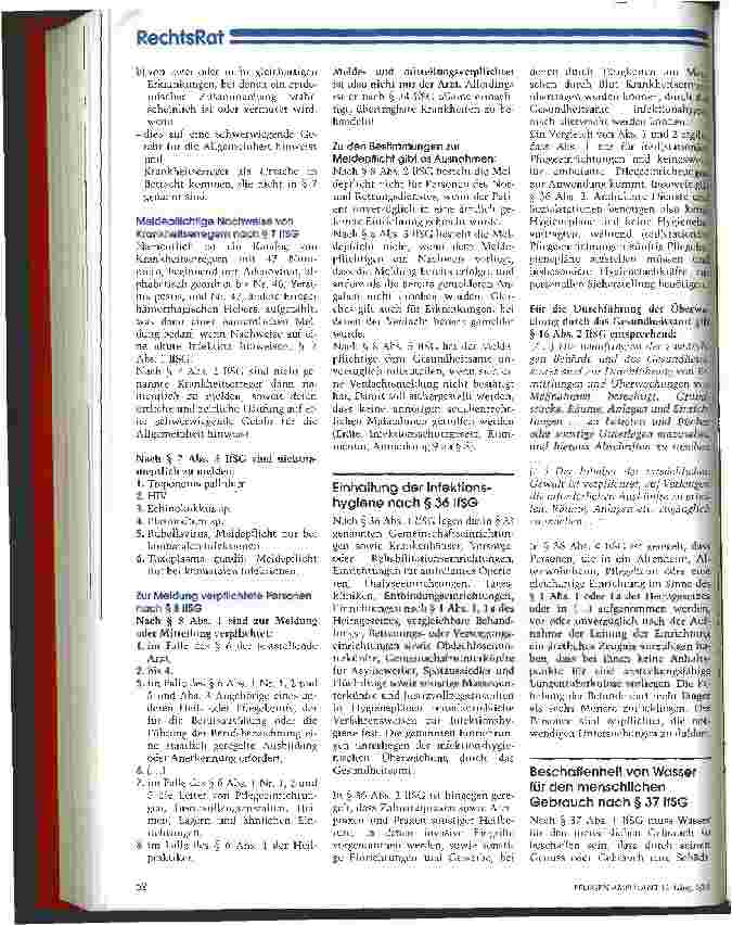 Vorschauseite 3: Das Infektionsschutzgesetz und seine maßgeblichen Inhalte für die ambulante Pflege Hygiene