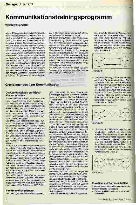 Vorschauseite 1: Kommunikationstrainingsprogramm