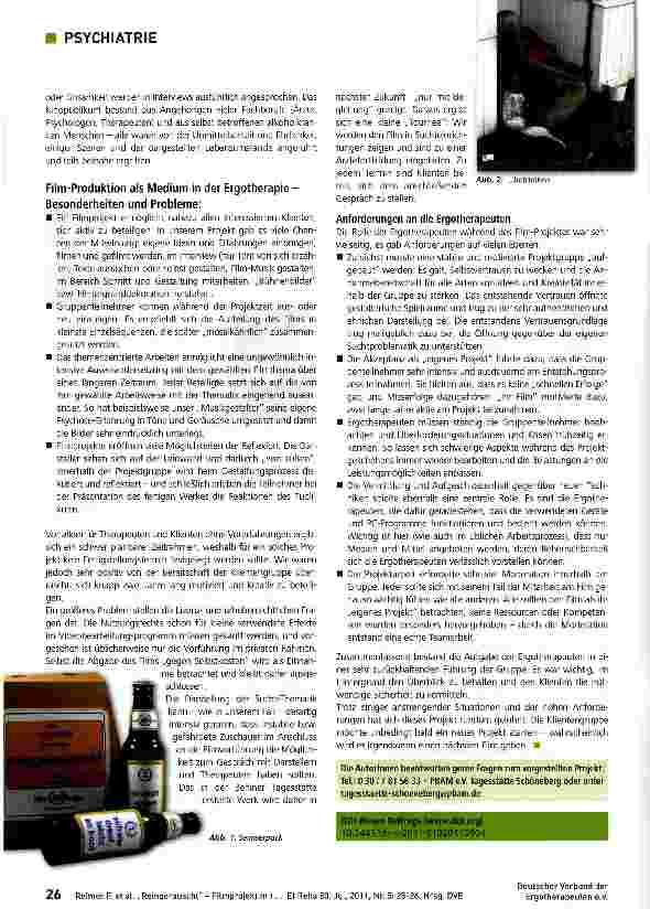 Vorschauseite 2: Reingerauscht - Filmprojekt mit suchtkranken Erwachsenen
