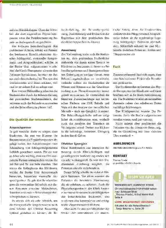 Vorschauseite 2: Forschung trifft KlinikalltagWissenschaftliche Praxis auf einer Akutstation
