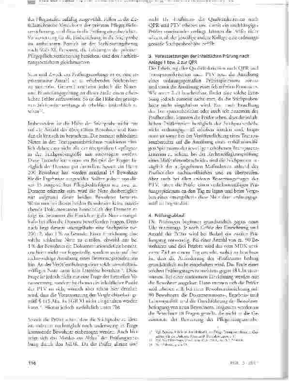 Vorschauseite 6: Die Bausteine einer Qualitätsprüfung gemäß §§ 114 f. SGB XI und ihre Ecken und Kanten (I. Teil)