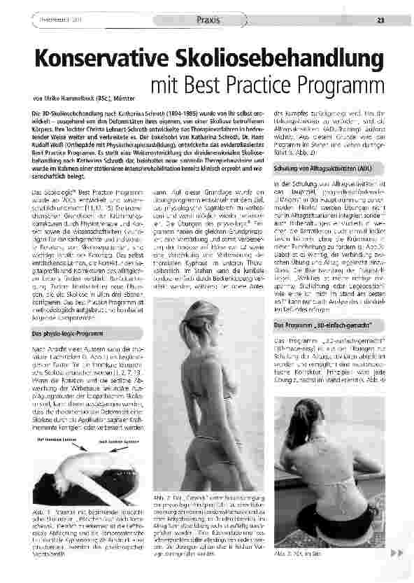 Vorschauseite 1: Konservative Skoliosebehandlung mit Best Practice Programm