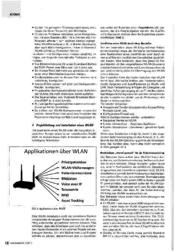 Vorschauseite 4: Medizinische Netzwerke - Teil 5: WLAN in der MedizintechnikEin Überblick