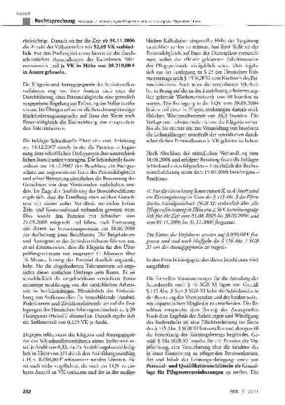 Vorschauseite 3: Personelle Unterbesetzung im Pflegeheim kann zur Kürzung des Pflegesatzes führenSGBXI §76, §80a, §84, §85, §115 Abs. 3 a. F.