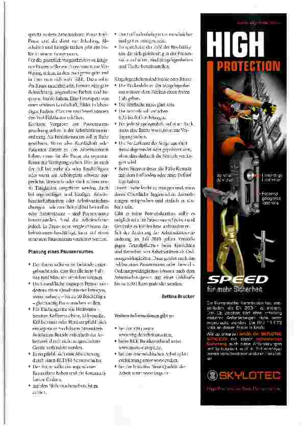 Vorschauseite 4: Pausenprofis halten länger durch