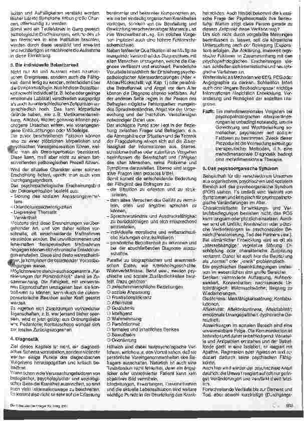 Vorschauseite 2: Psychologische Probleme des Alterns