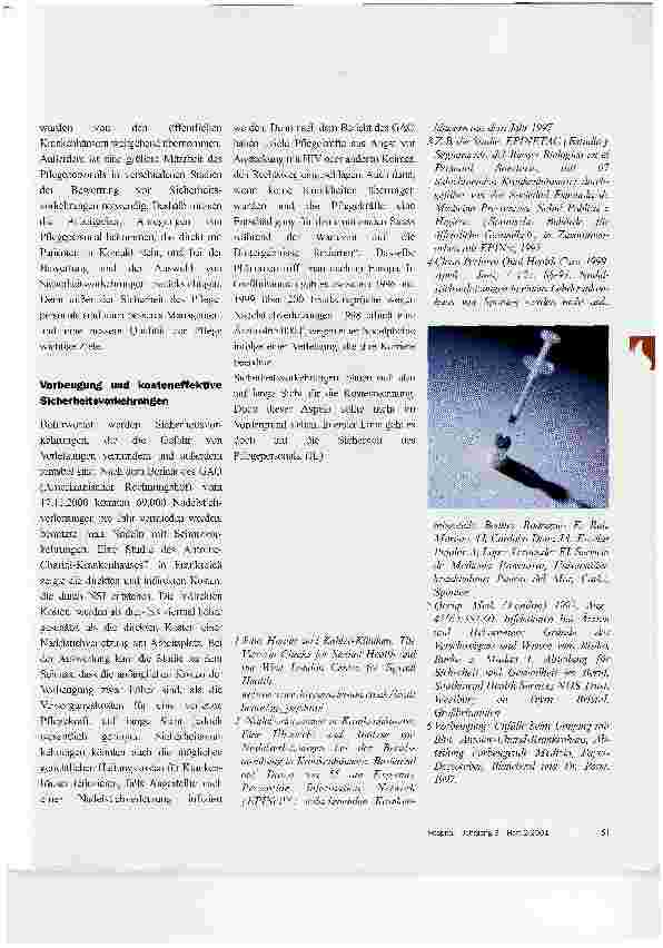 Vorschauseite 3: Nadelstichverletzungen