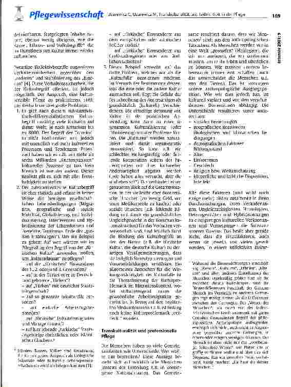 Vorschauseite 2: Transkulturalität und Leiblichkeit in der Pflege