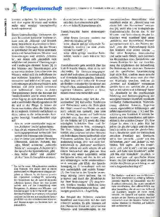 Vorschauseite 3: Transkulturalität und Leiblichkeit in der Pflege
