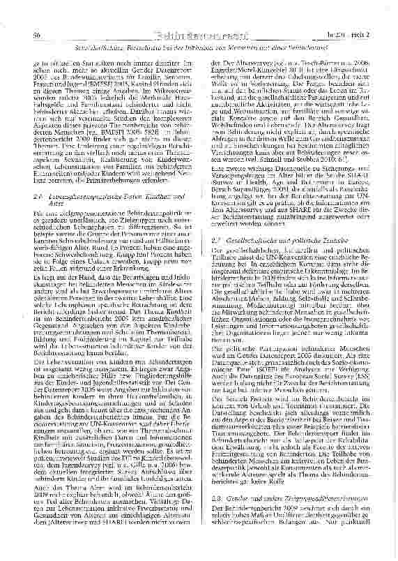 Vorschauseite 4: Fortschritte bei der Inklusion von Menschen mit einer Behinderung? Eine schwierige Berichtspflicht bei unzureichender Datenlage