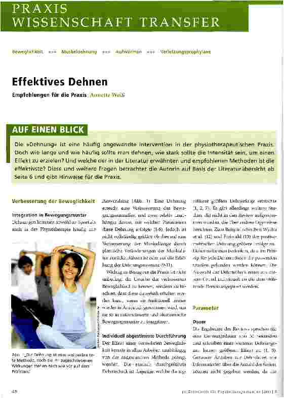 Vorschauseite 1: Effektives Dehnen