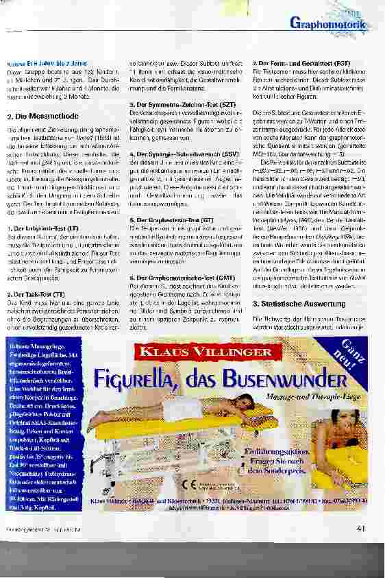 Vorschauseite 3: Die graphomotorische Entwicklung deutscher und flämischer Kinder im Vergleich