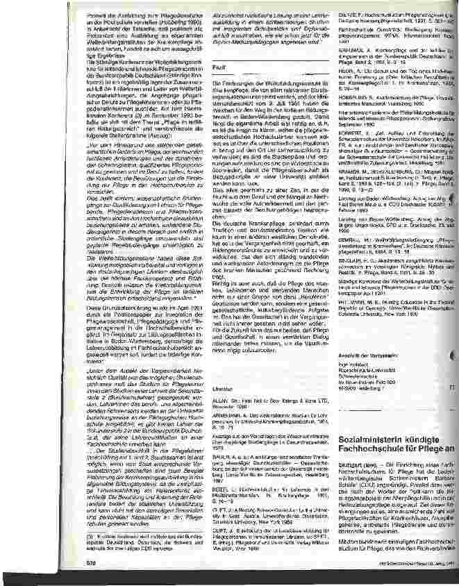 Vorschauseite 3: Akademisierung der Pflege - ein Ausweg?