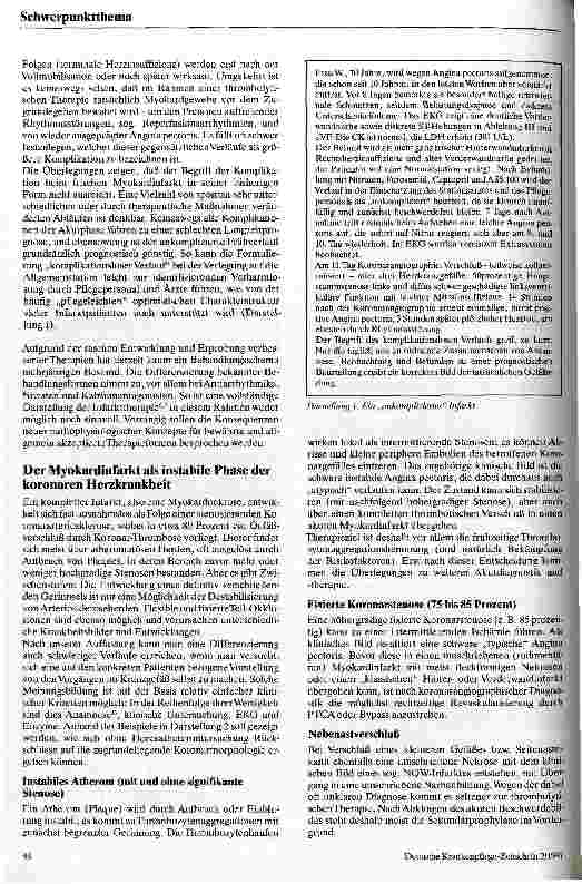 Vorschauseite 2: Die Behandlung des akuten Myokardinfarktes in der Klinik