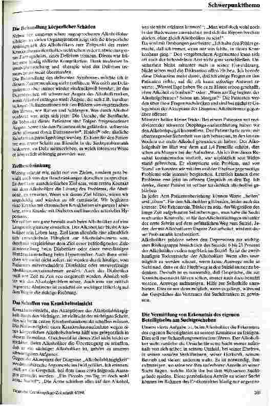 Vorschauseite 4: Der suchtkranke Alkoholiker im Krankenhaus