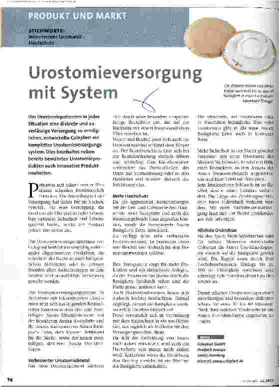 Vorschauseite 1: Urostomieversorgung mit System