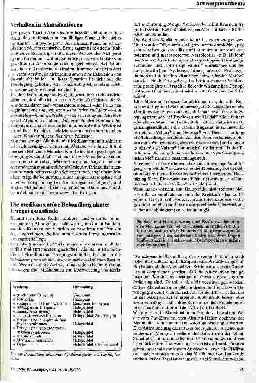 Vorschauseite 2: Psychopharmaka in Akutsituationen