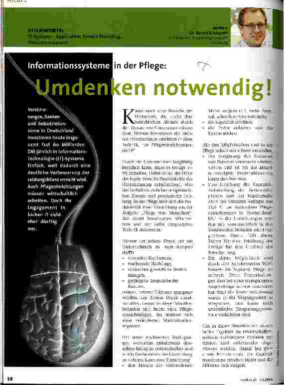Vorschauseite 1: Umdenken notwendig!