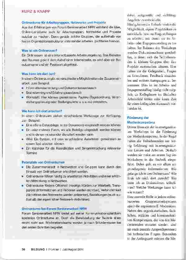 Vorschauseite 3: Durch neue Lernformen kollegiale Beratung und Netzwerke fördern