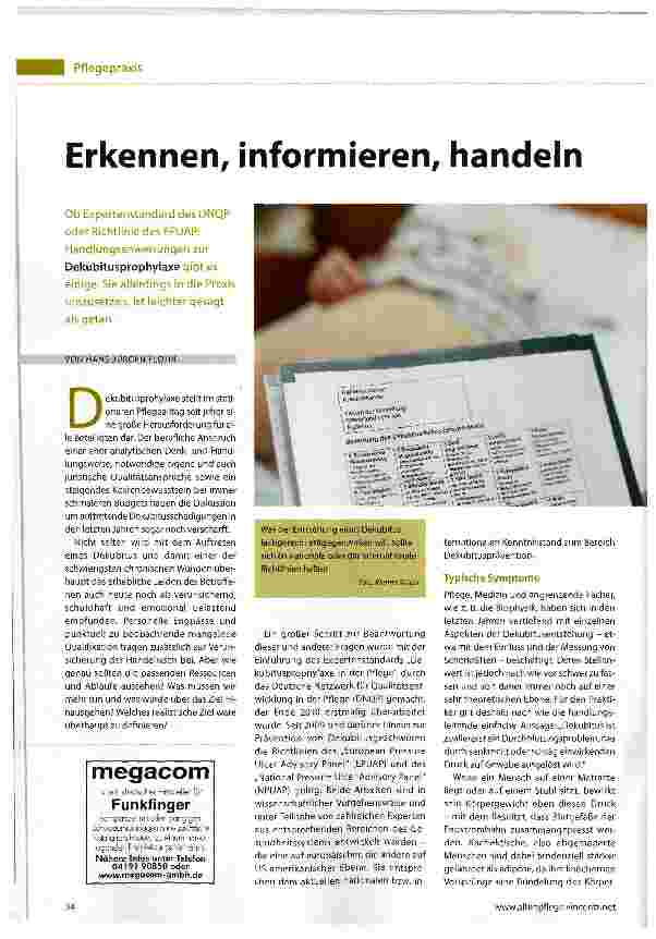 Vorschauseite 1: Erkennen, informieren, handeln