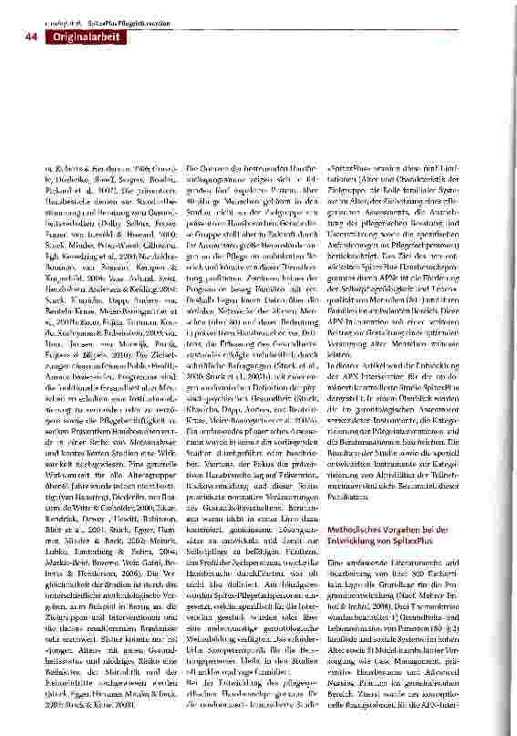 Vorschauseite 2: SpitexPlus: Assessment und fortgeschrittene Pflegeinterventionen für zuhause lebende alte Menschen und ihre Familien