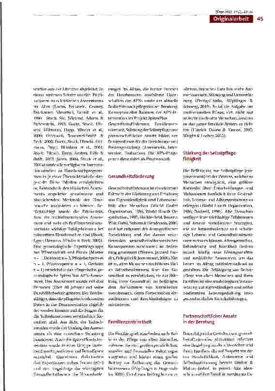 Vorschauseite 3: SpitexPlus: Assessment und fortgeschrittene Pflegeinterventionen für zuhause lebende alte Menschen und ihre Familien