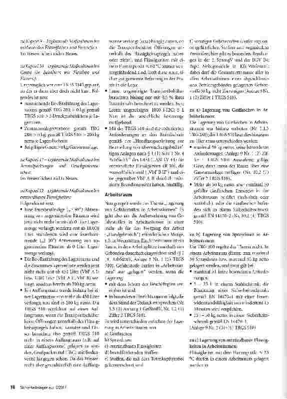 Vorschauseite 3: Gefahrstoffe richtig lagern