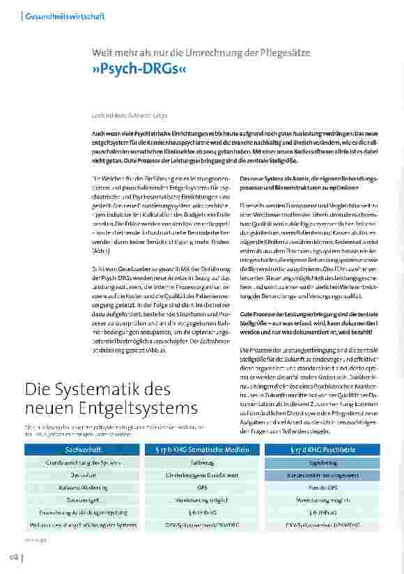 Vorschauseite 1: »Psych-DRGs«