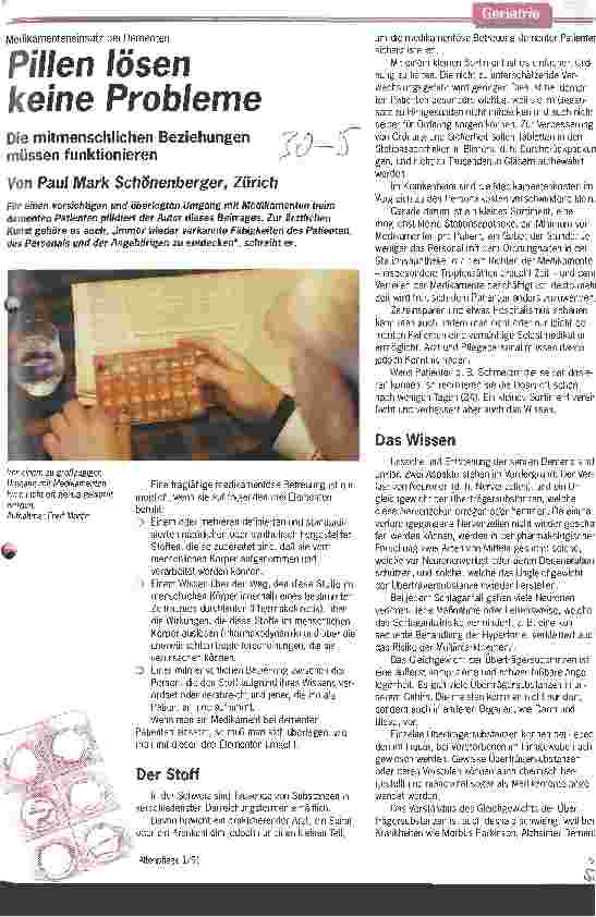 Vorschauseite 1: Pillen lösen keine Probleme