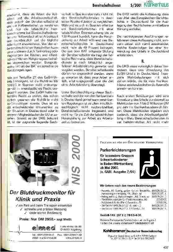 Vorschauseite 2: Das EuGH-Urteil zum Arbeitszeitgesetz