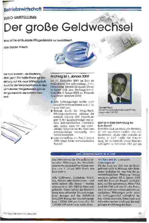 Vorschauseite 1: Der große Geldwechsel