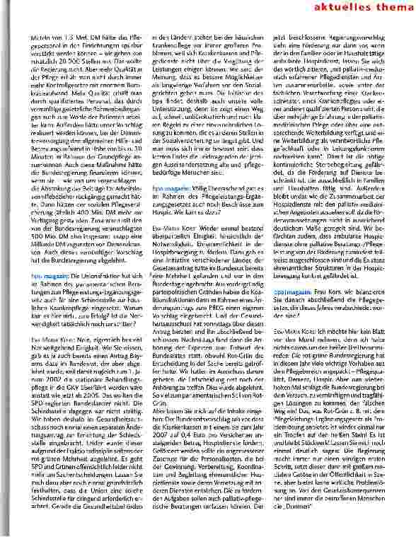 Vorschauseite 2: Nur Gesetze mit medialem Getöse - die Betroffenen beleiben die Dummen! Das aktuelle Interview